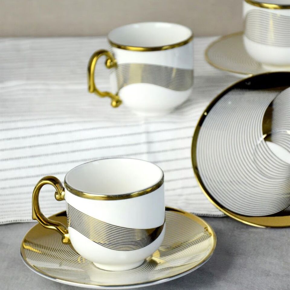 Şener Por-101532Paçi-Balın Yaldızlı Kahve Fincanı