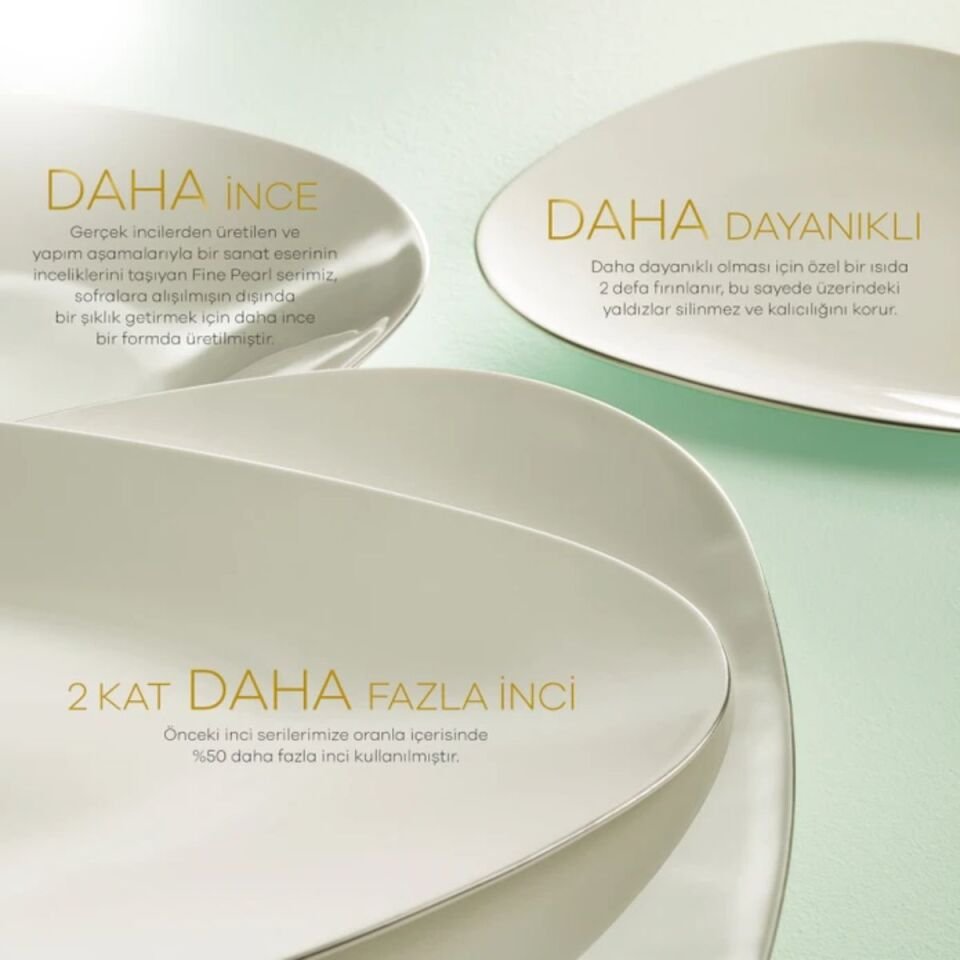 Karaca Fıne Pearl Extra Trıo 62 Parça Platın
