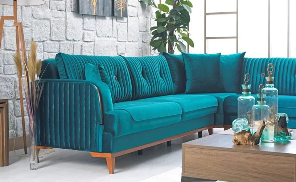 Nergiz Köşe Takımı 3+K+2 Zenon 0Bm Yeşil