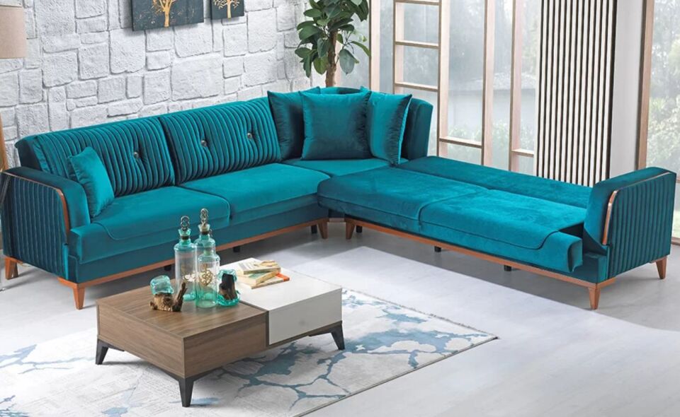 Nergiz Köşe Takımı 3+K+2 Zenon 0Bm Yeşil