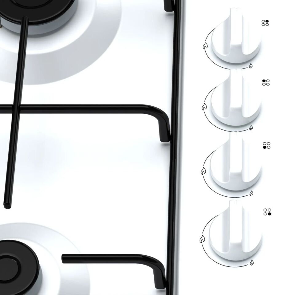 Profilo OB36P2B82D Beyaz Emaye Ankastre Ocak