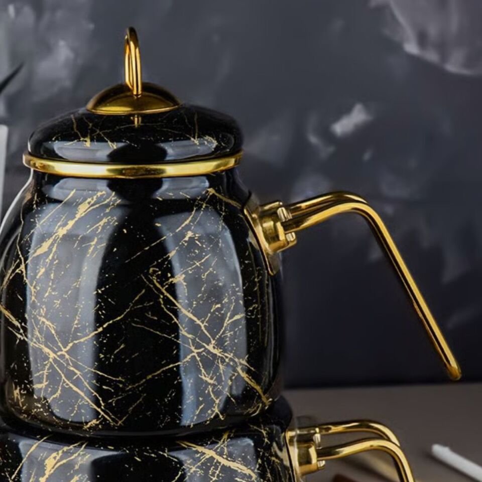 Şener Mtl-200921  Paçi-Elite Clas Gri Kırık Mrmr Çaydanlık