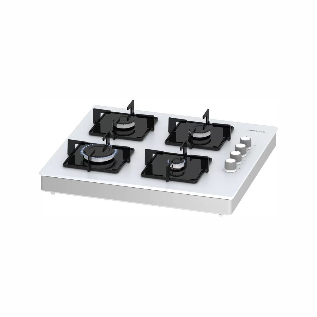 Profilo OO30P2O12D Beyaz Cam Set Üstü Ocak