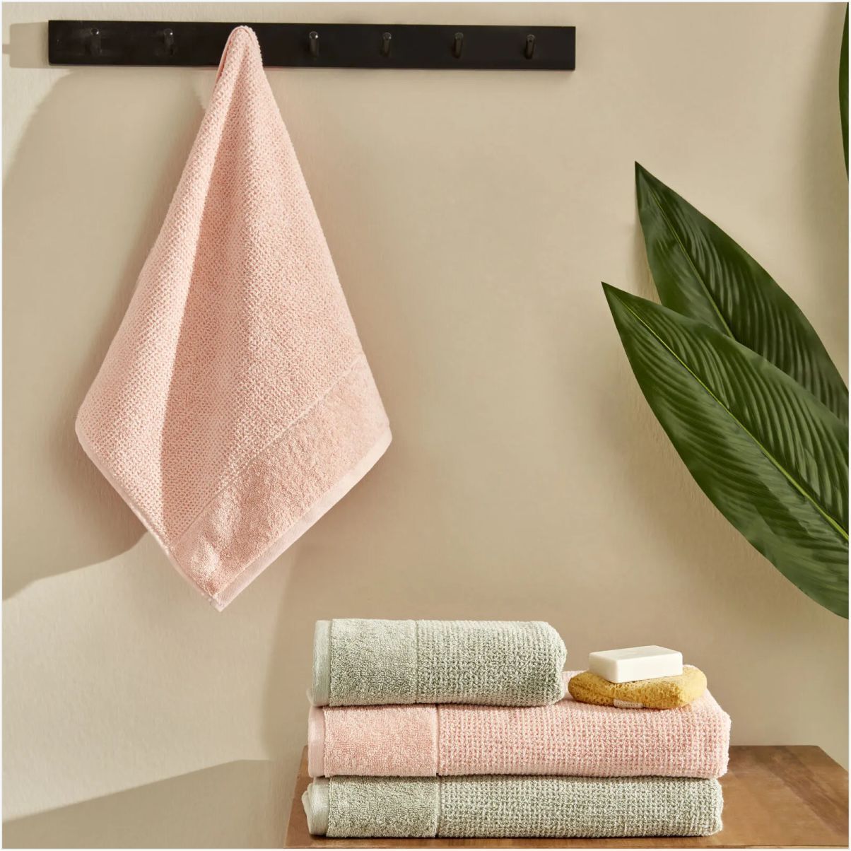 Karaca Home Doana Hamam Seti Adaçayı-Somon