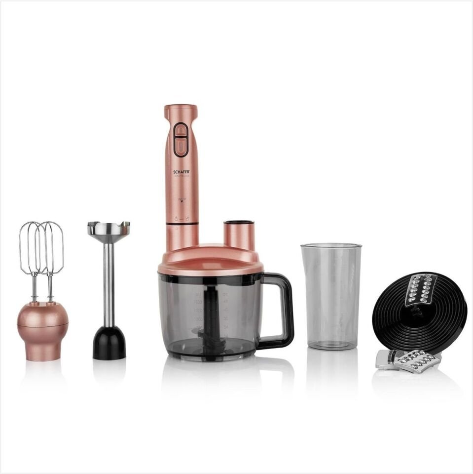 SCHAFER CHEF BLEND MEGA BLENDER SET-ROSEGOLD