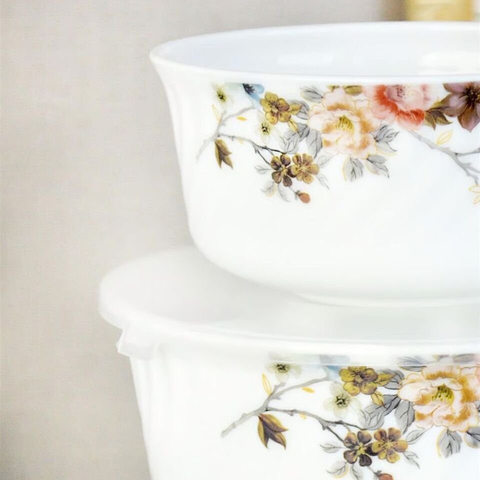 Şener Cam-401146 Paçi-Opal 3Lü Plastik Kapaklı Saklama