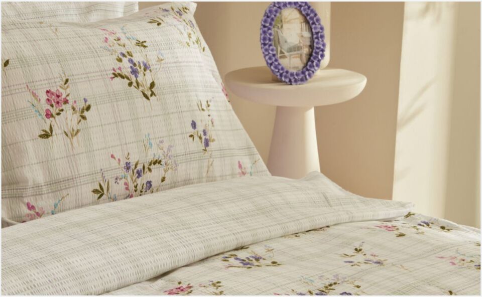 Karaca Home Minella %100 Pamuk Soft Touch Çift Kişilik Nevresim Takımı Lila