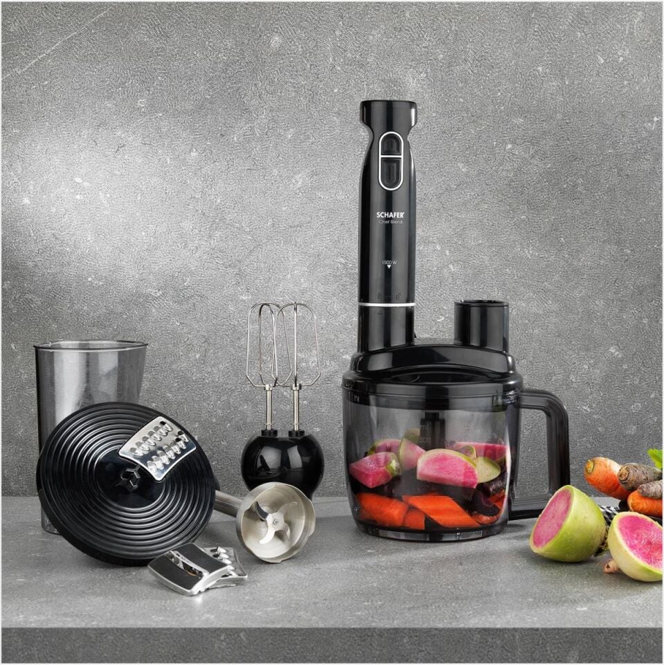 SCHAFER CHEF BLEND MEGA BLENDER SET-SİYAH/GÜMÜŞ