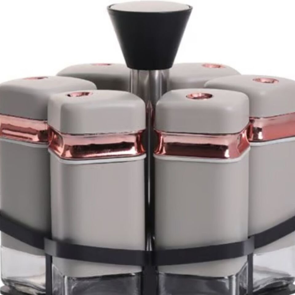 Şener Cam-401102 Paçi-Fiona 6Lı Dnr Std Bej Bakır Baharatlık