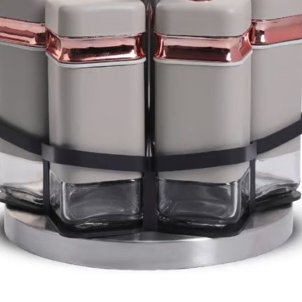 Şener Cam-401102 Paçi-Fiona 6Lı Dnr Std Bej Bakır Baharatlık