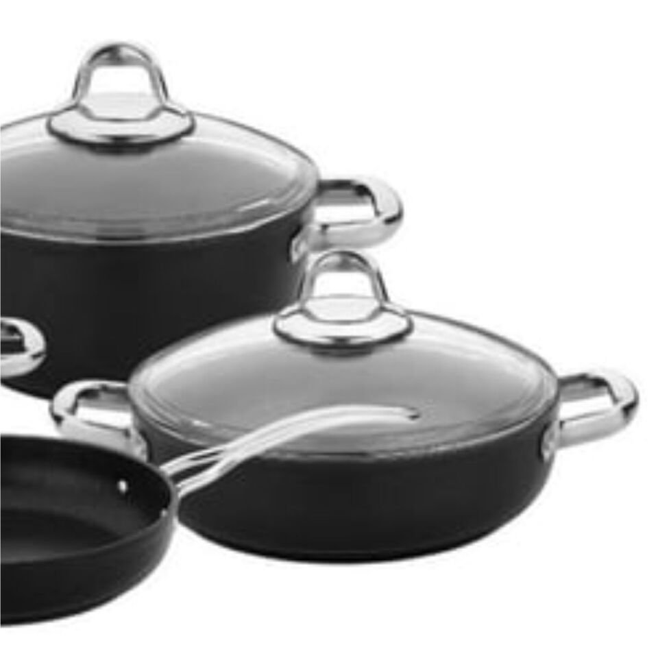 Safınox  7 Parça Tıtanıum Teflon Set İnd.Tab.Perçin Kulplu