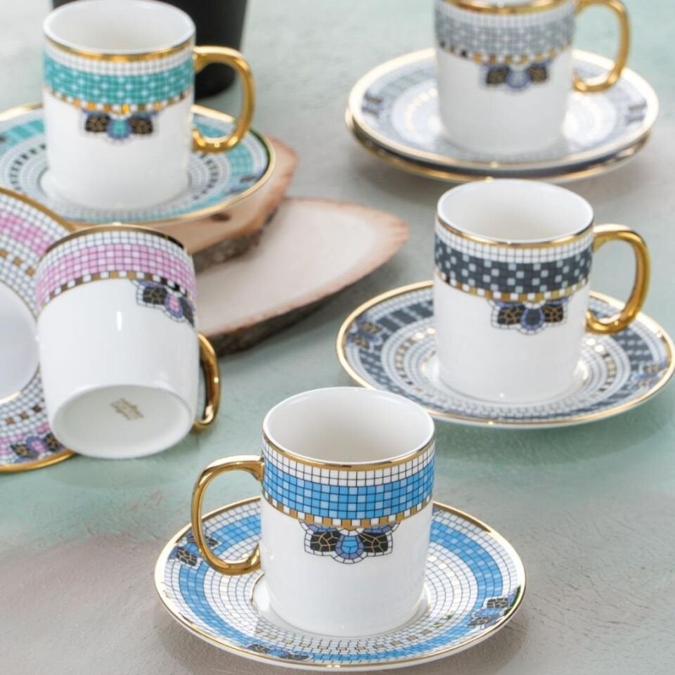 Acar Acar Meira 90 ml 6 Kişilik Fincan Takımı