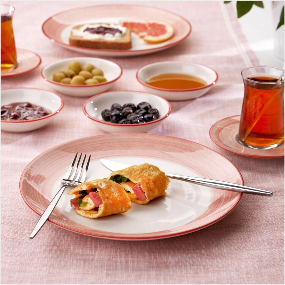 SCHAFER VİVİAN KAHVALTI TAKIMI 32 PARÇA-KIRMIZI