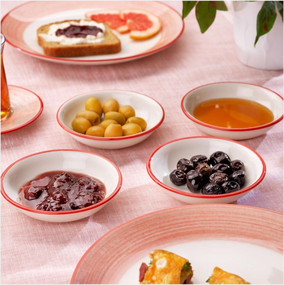 SCHAFER VİVİAN KAHVALTI TAKIMI 32 PARÇA-KIRMIZI