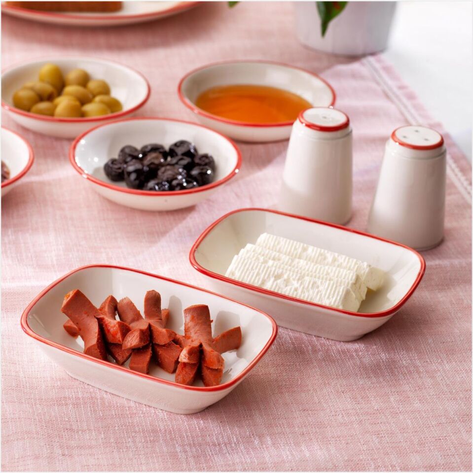 SCHAFER VİVİAN KAHVALTI TAKIMI 32 PARÇA-KIRMIZI