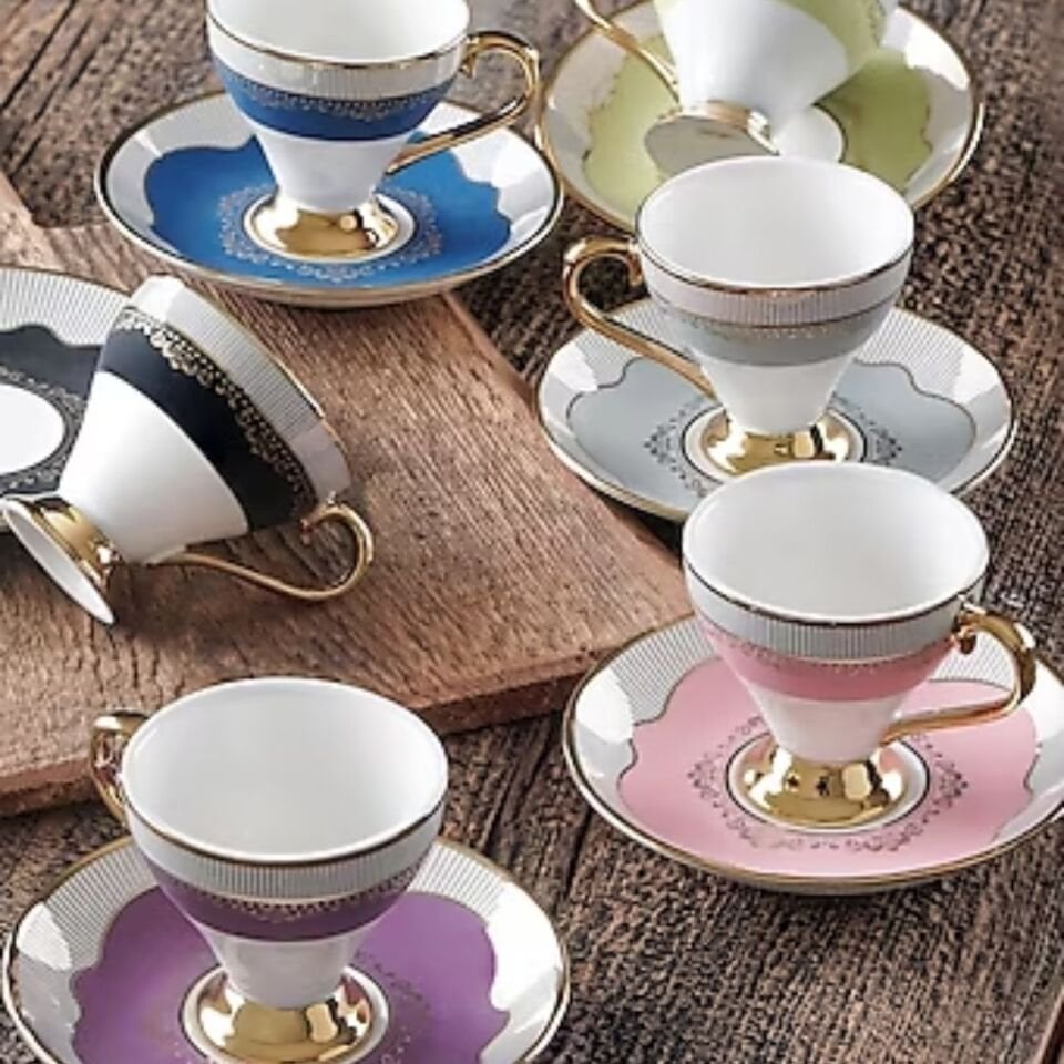 Acar Vivian 6 Kişilik Fincan Takımı