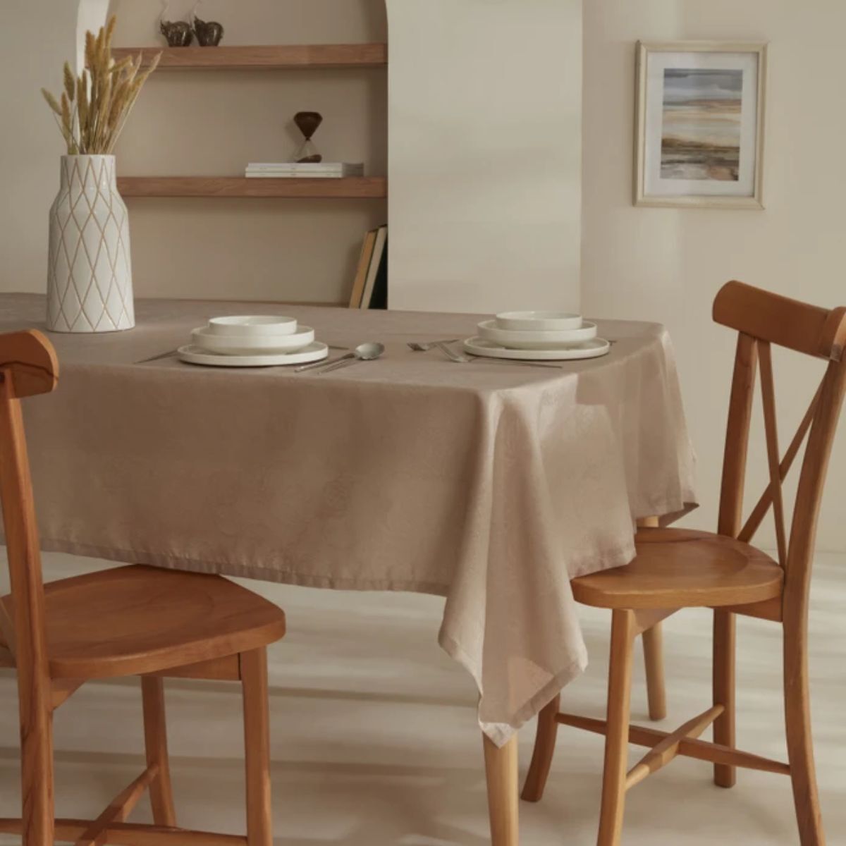 Karaca Elızabeth Masa Örtüsü 140X200Cm, Bej