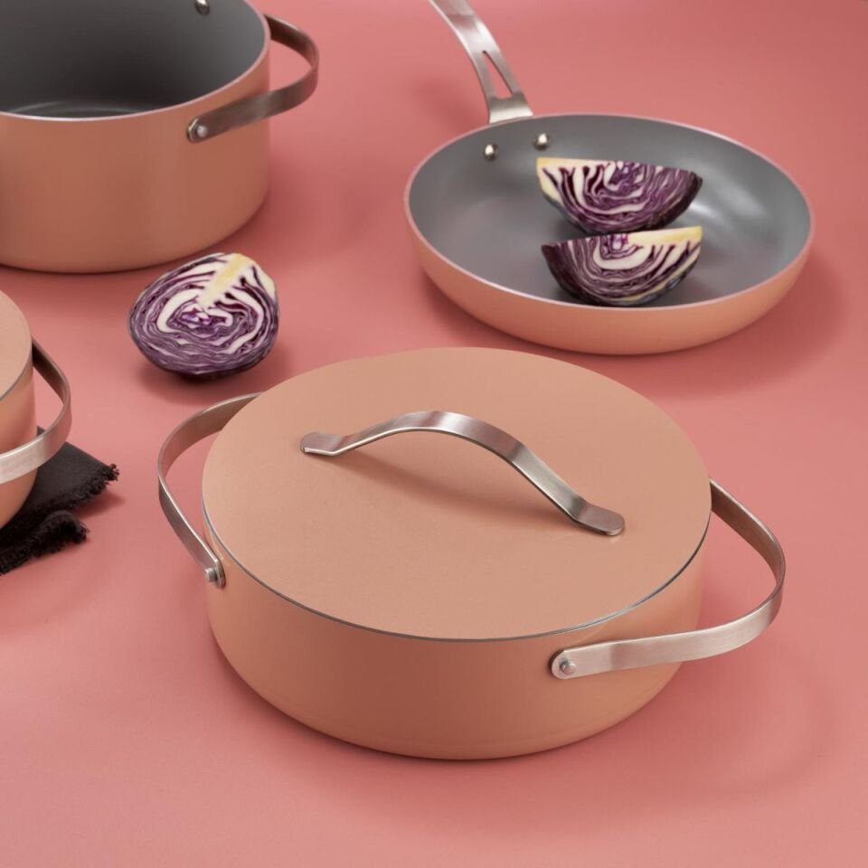 Schafer Moonlight Seramik Tencere Seti 7 Parça-Rosegold