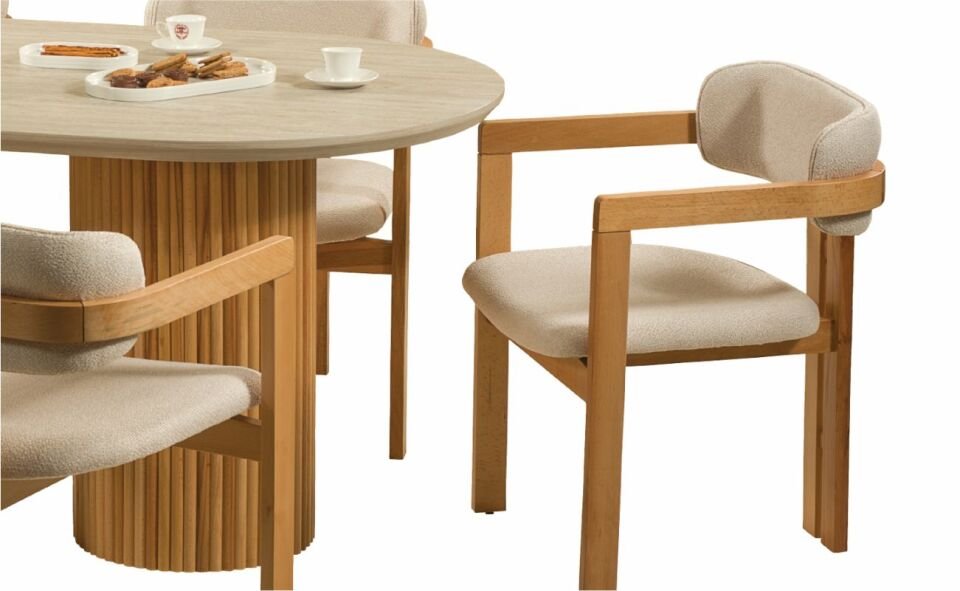 Pena Sandalye Kahve/Meşe