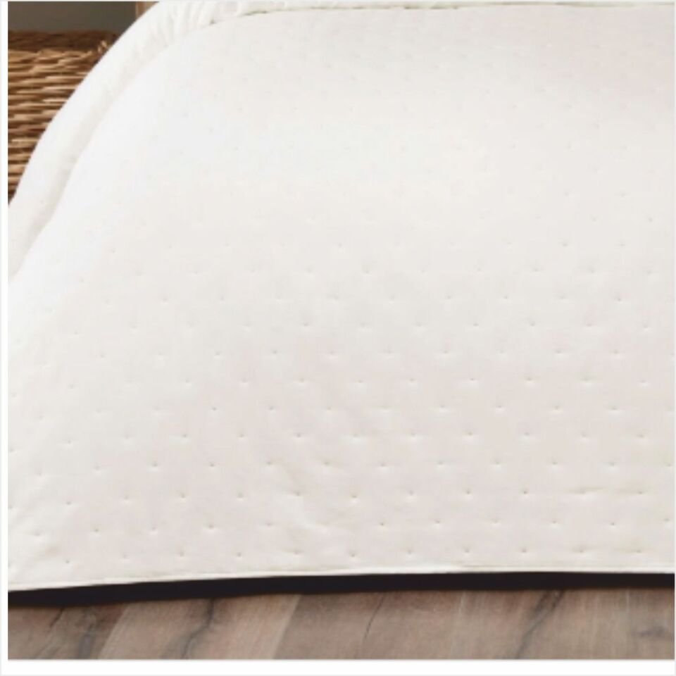 Taç Rita Çift Kişilik Yatak Örtüsü Takımı Ekru