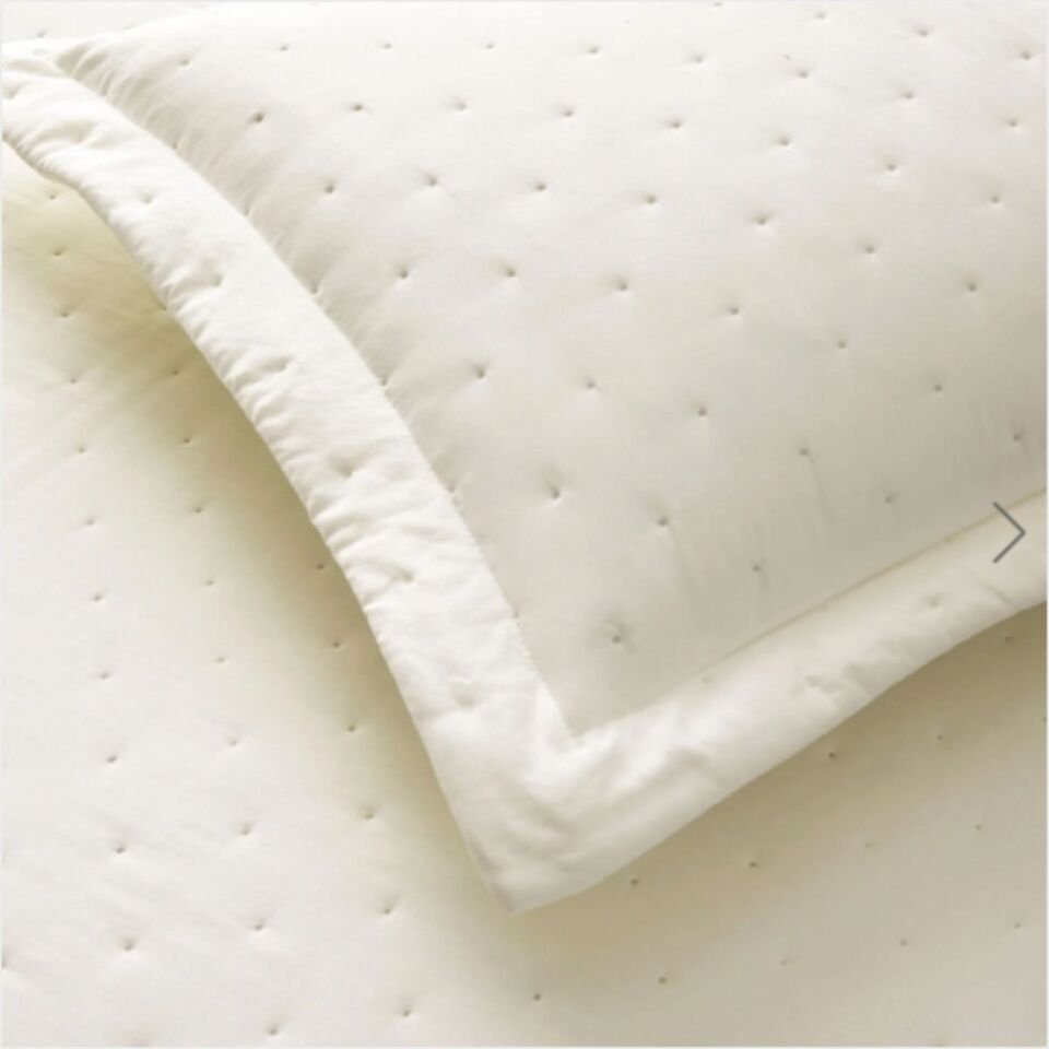 Taç Rita Çift Kişilik Yatak Örtüsü Takımı Ekru