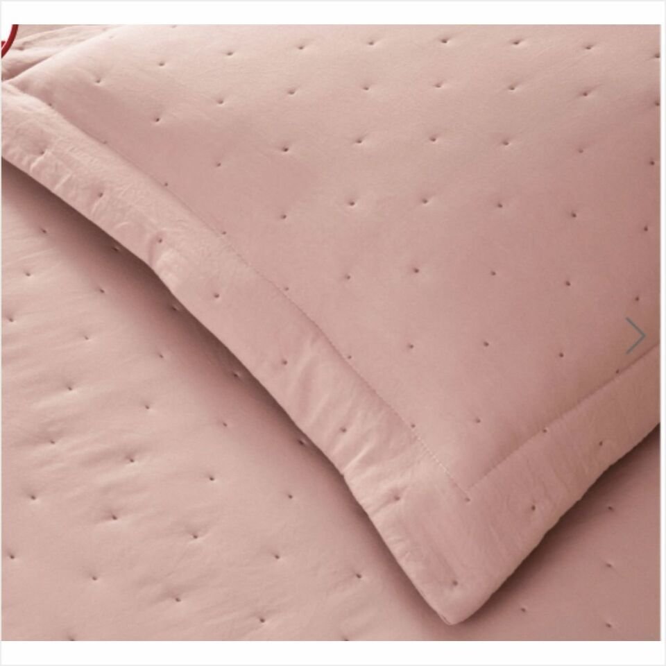 Taç Rıta Yatak Örtüsü Çift Kişilik Pudra