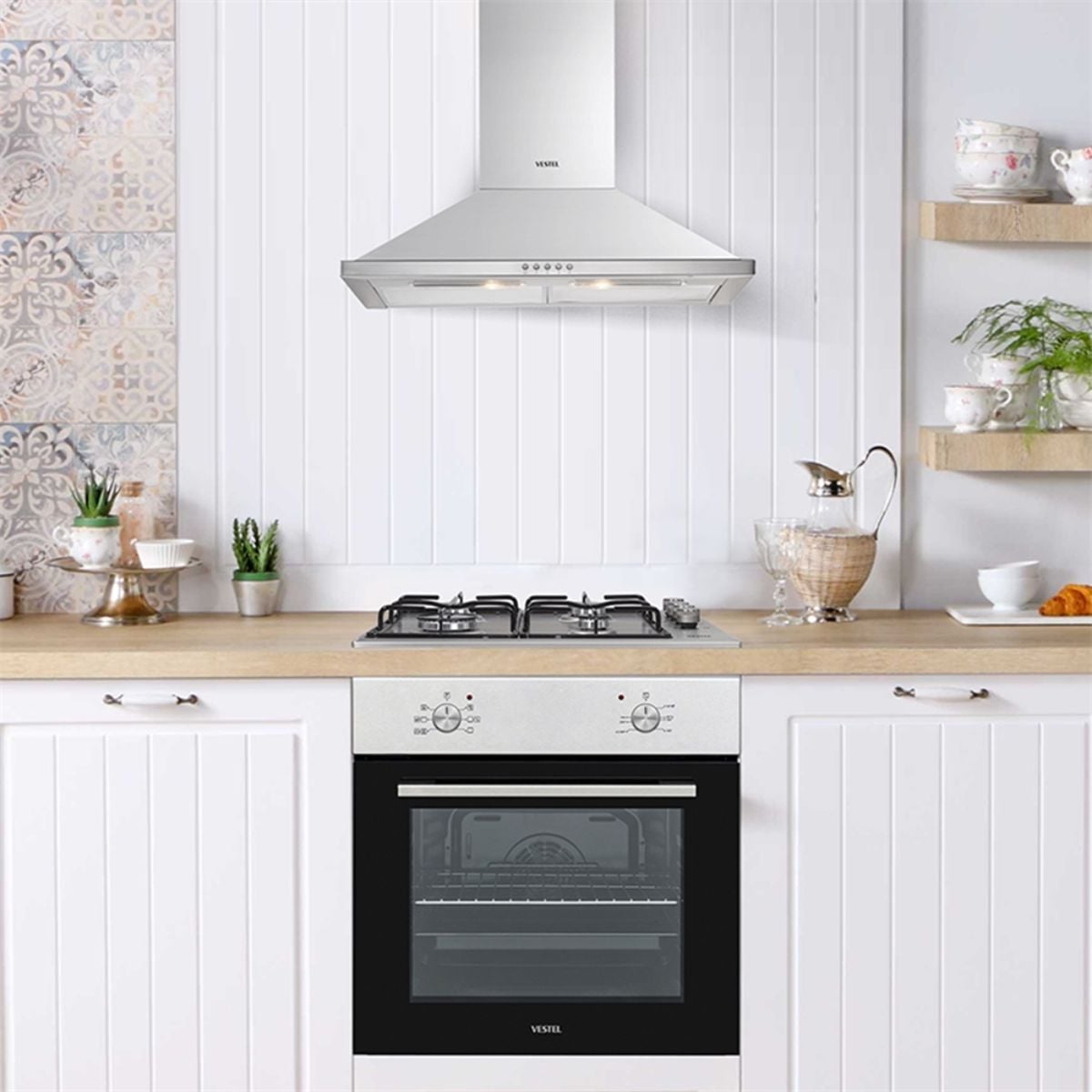 Vestel AD-6001 X Inox Duvar Tipi Davlumbaz