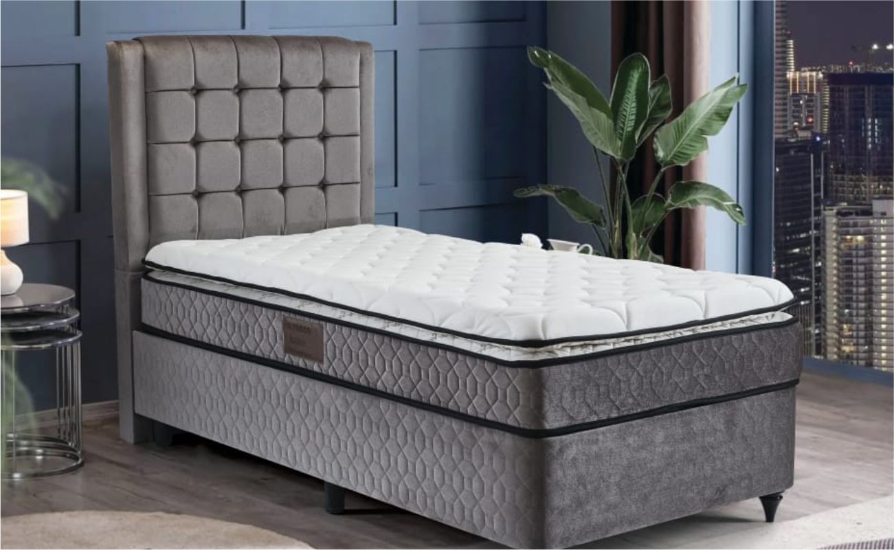 Toma Katre Yatak 100X200 Gri