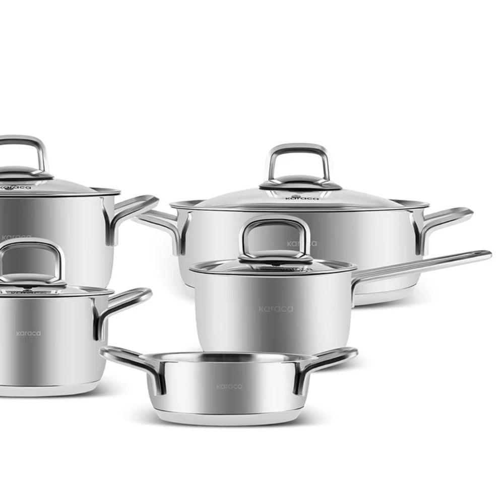 KARACA POWERSTEEL 316+ PLATINUM  15 PARÇA TENCERE SETİ