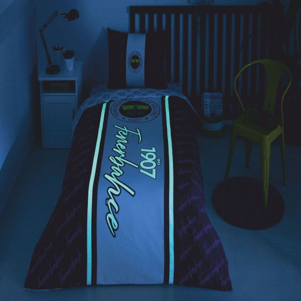 Taç Lisanslı Brf Fenerbahçe 1907 Glow Nevresim Takımı Tek Kişilik