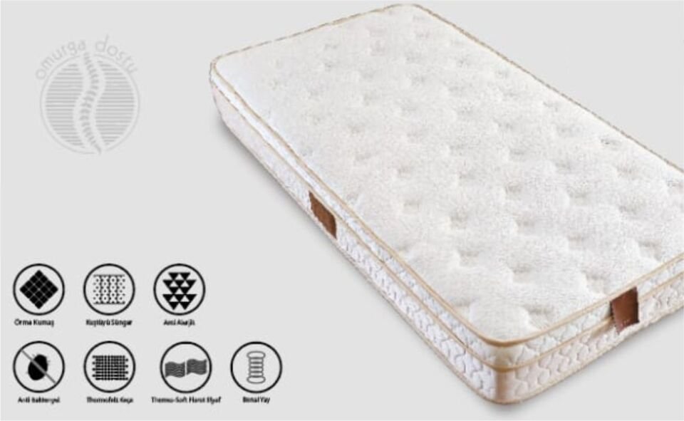 Toma Kalben Baza Yatak Set 100X200 Krem