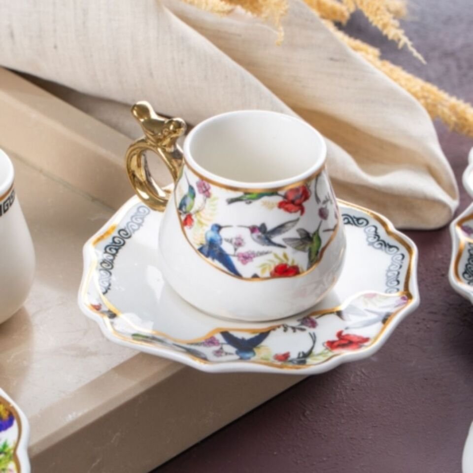 Acar Marfa 6 Kişilik Kahve Fincanı Takımı - 90 ml