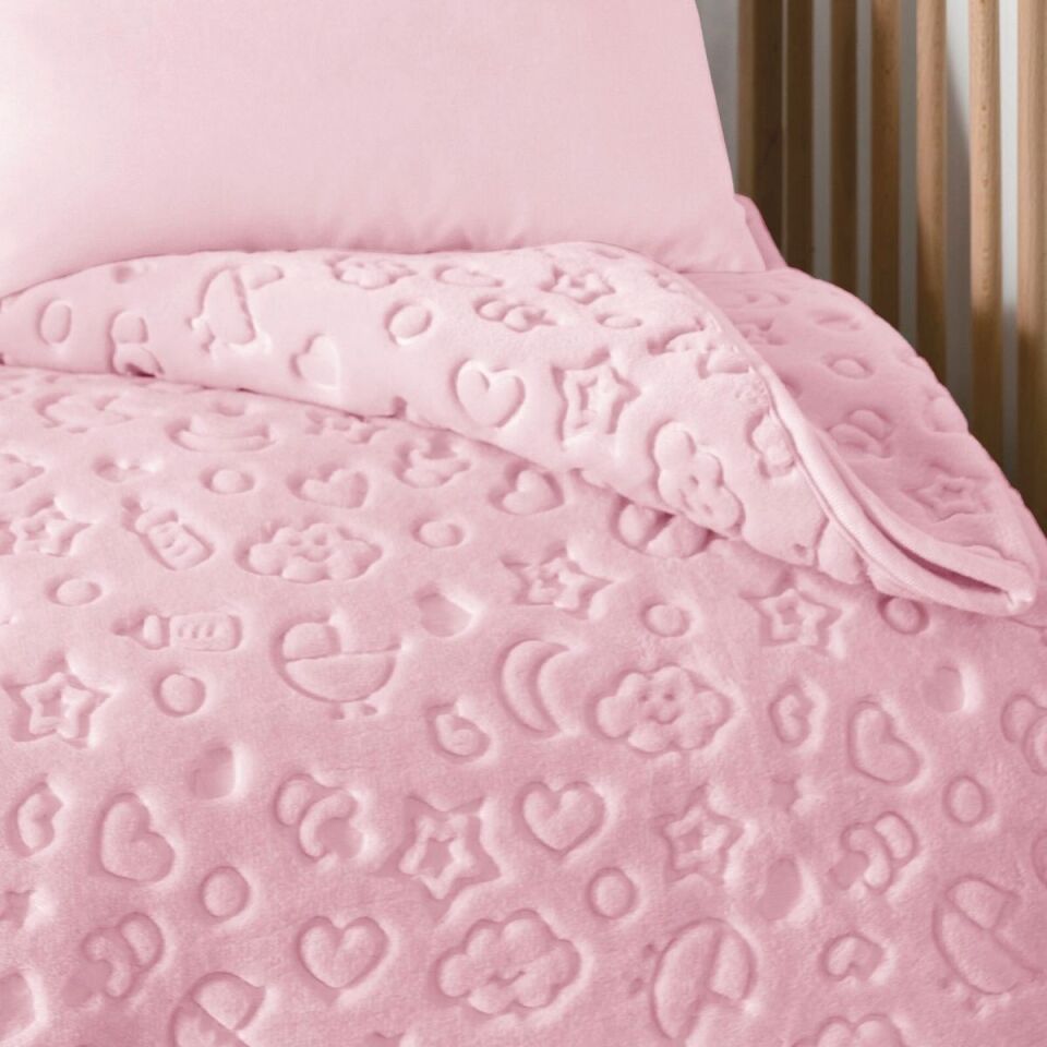 Özdilek Battanıye Bebe Embos 100*120 Pembe(Y)