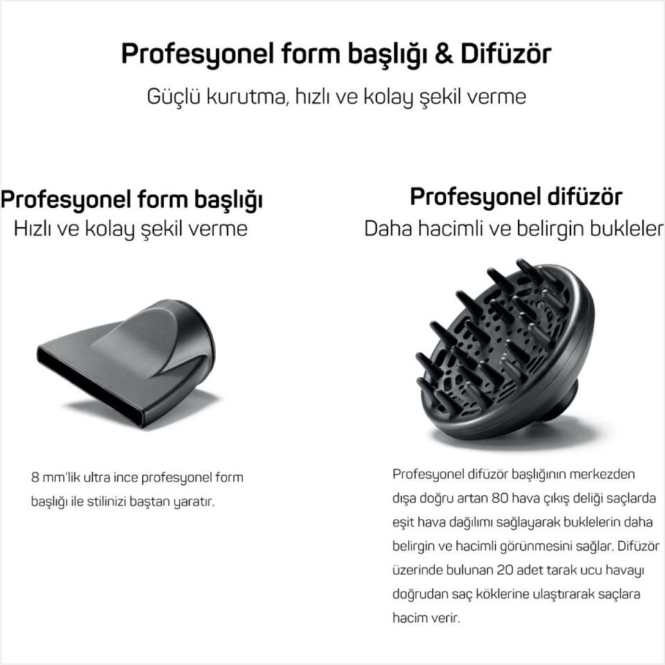 Arzum AR5003 Bellisima Siyah Saç Kurutma