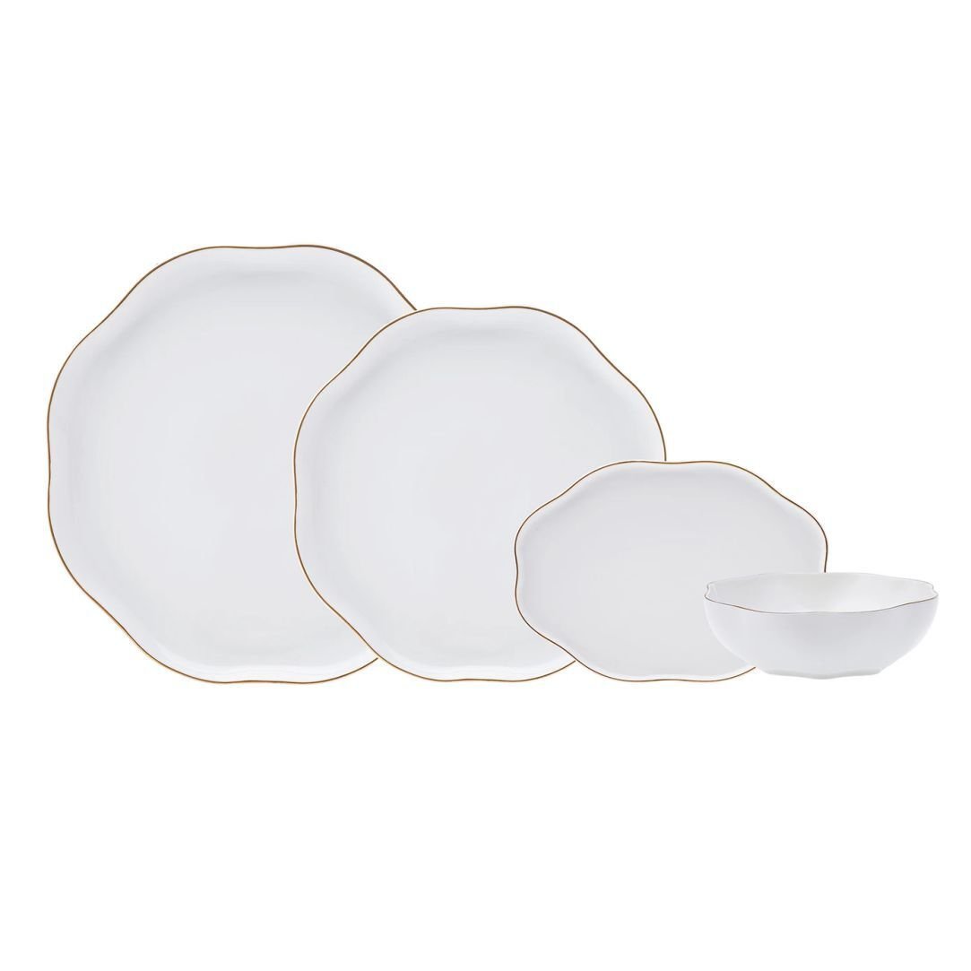 Karaca Square Bone Bridal 60 Parça 12 Kişilik Yemek Takımı