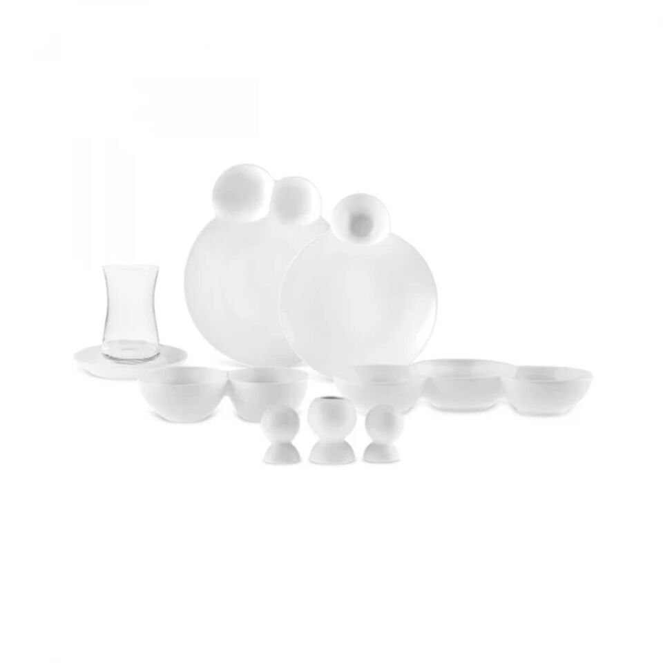 Karaca Stream Bone Blow 26 Parça 6 Kişilik Kahvaltı Takımı