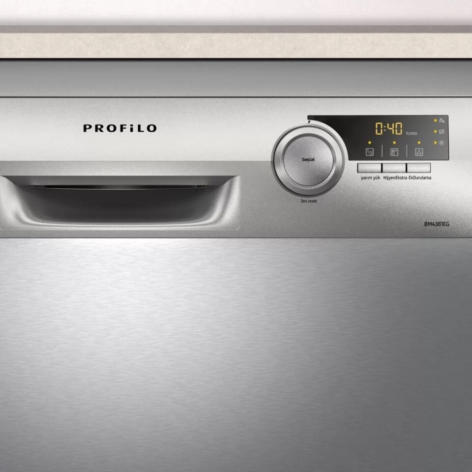 Profilo BM4381EG 4 Programlı Inox Bulaşık Makinesi