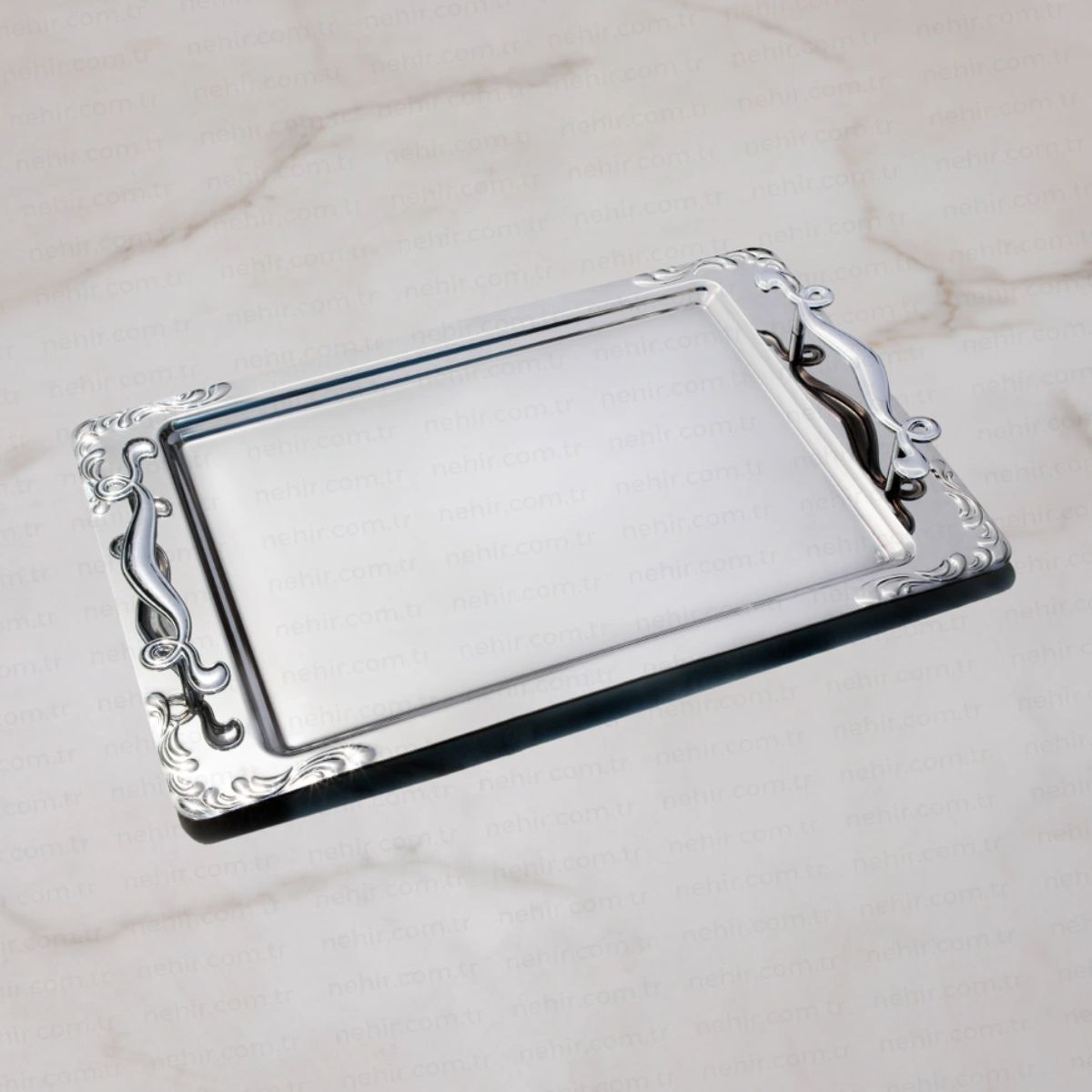 Nehir Lalezar Sade Çay Tepsi