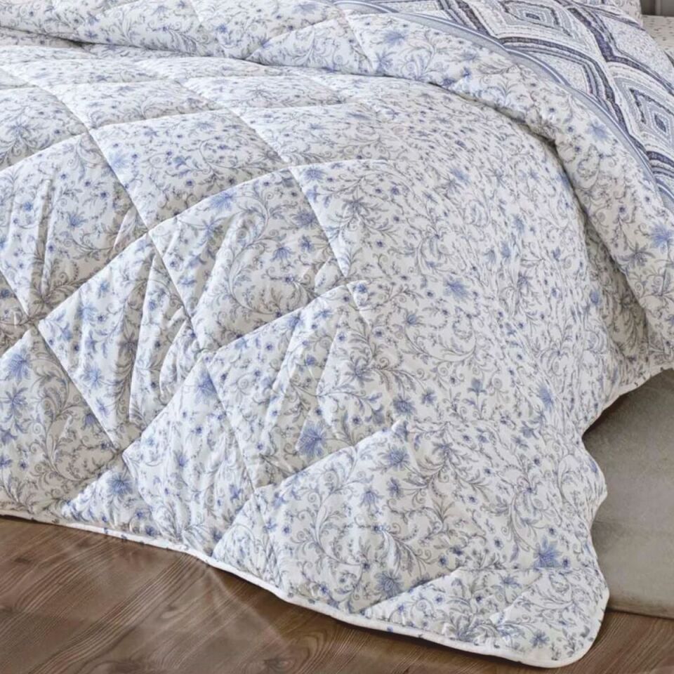 Tac Siena Ranforce Çift Kişilik Yorgan Set Lacivert