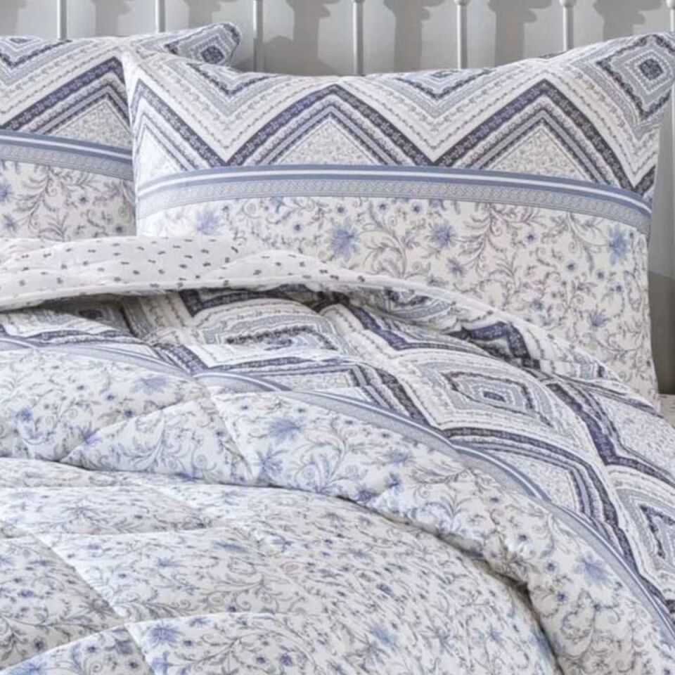 Tac Siena Ranforce Çift Kişilik Yorgan Set Lacivert