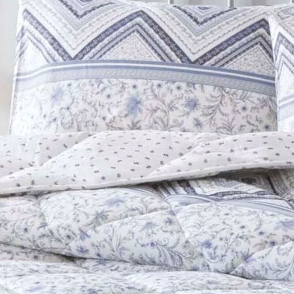 Tac Siena Ranforce Çift Kişilik Yorgan Set Lacivert