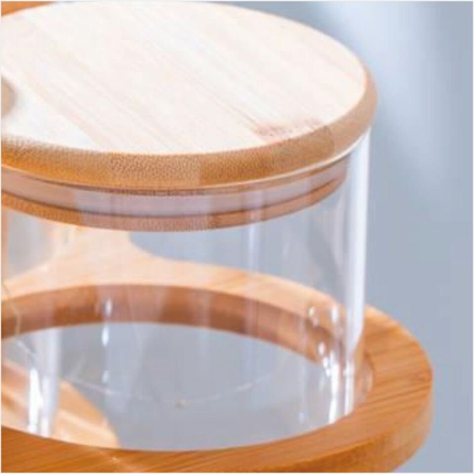 Acar Lnd-07559/4 Malıbu 4 Lü Bambu Standlı Baharatlık