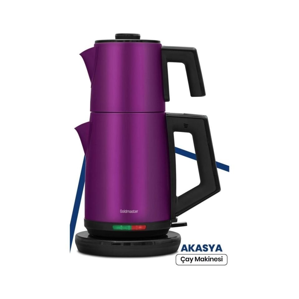 Goldmaster GM-7344VK Akasya Vişne 2200 W Çelik Çay Makinesi