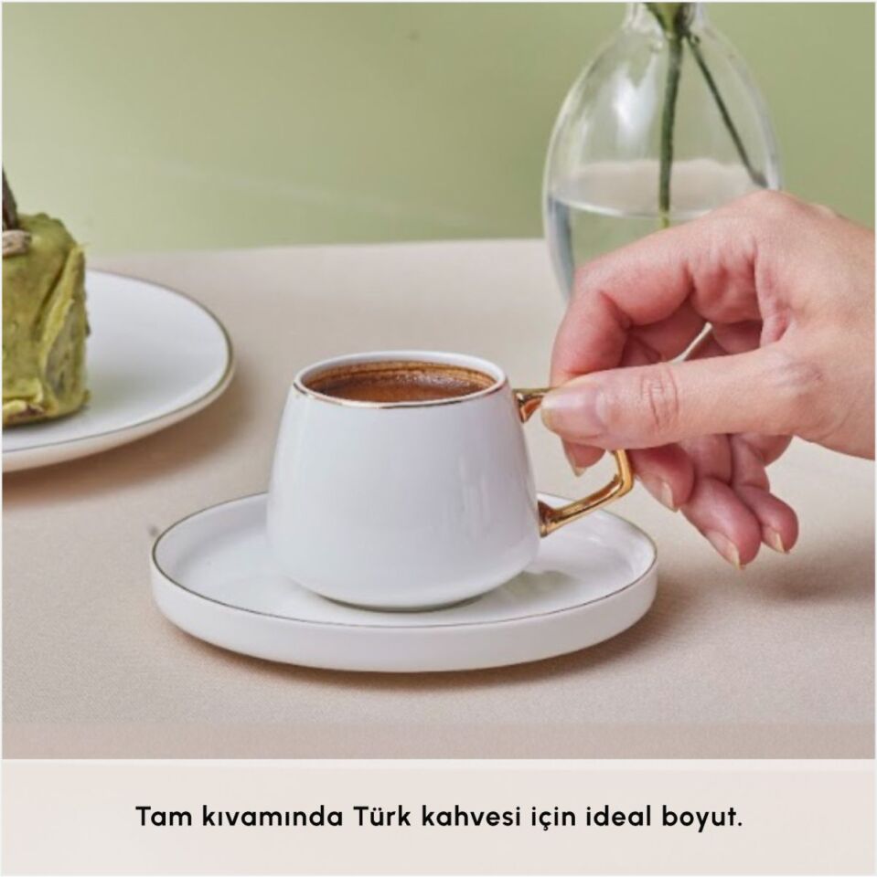 KARACA STURN 6 KİŞİLİK KAHVE FİNCAN TAKIMI GOLD