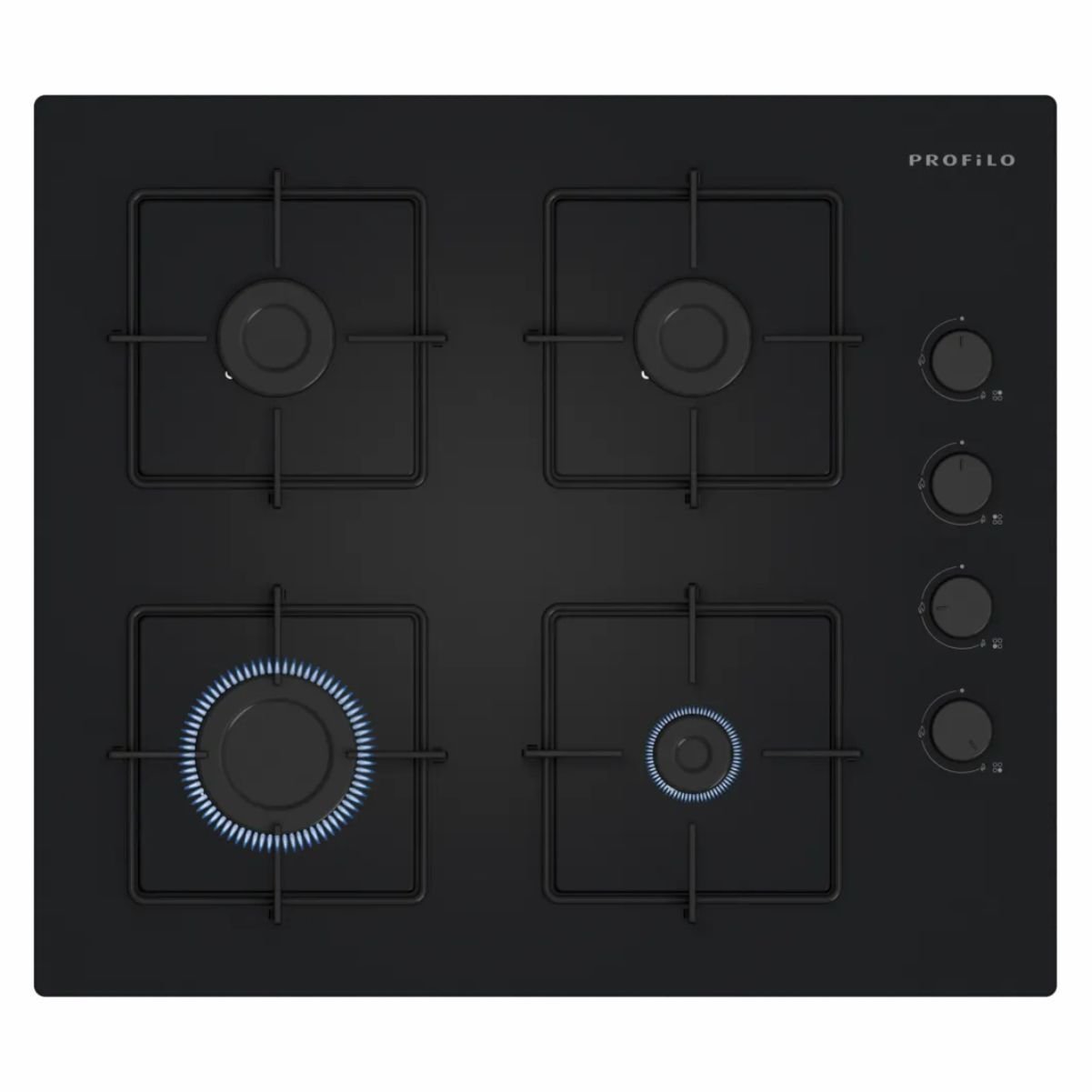 Profilo OE36K6P10D Siyah Cam Ankastre Ocak