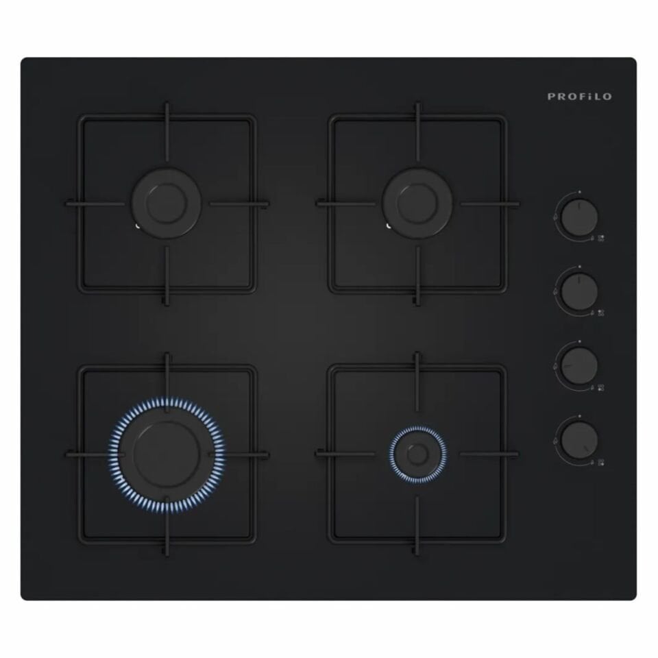 Profilo OE36K6P10D Siyah Cam Ankastre Ocak