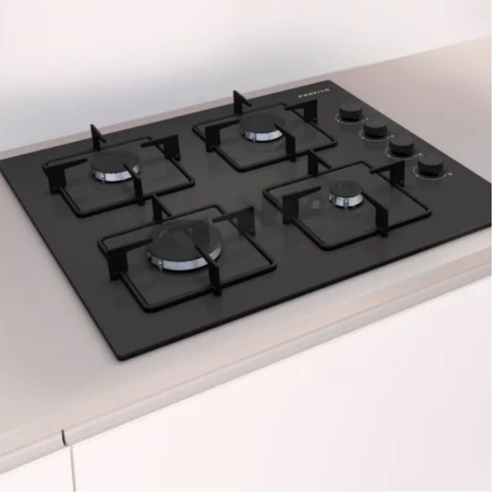 Profilo OE37P6P10D Siyah Cam Ankastre Ocak