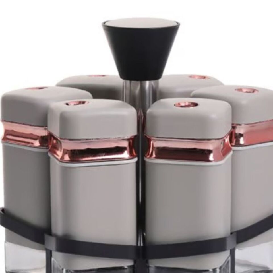 Şener P/Cam-401032 Paçi-Fiona 6Lı Dnr Std Gri Bakır Baharatlık