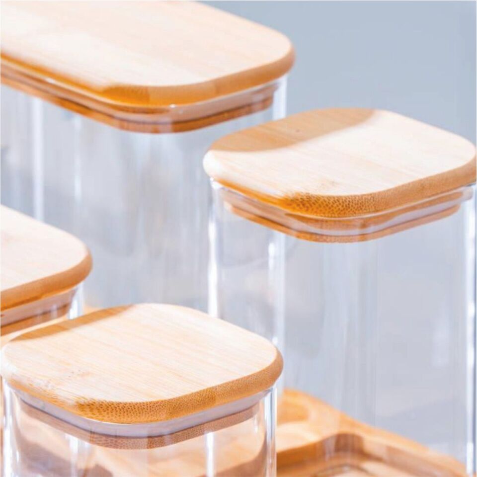 Acar Lnd-07585/4 Malıbu 6 Lı Bambu Standlı Baharatlık