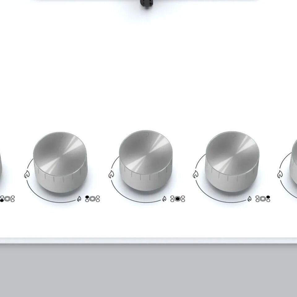 Profilo ON27Q2O12D Wok Gözlü Beyaz Cam Ankastre Ocak